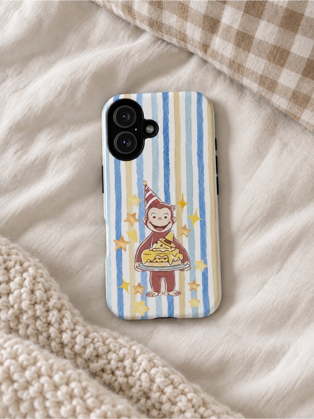 Birthday Curious George Tough Phone Case